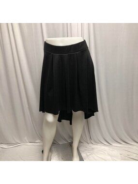 Rue 21 Black Skater Skirt Womens Size Medium High Low Hem Indie Balletcore